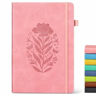 MUAHLIUB A5 Pink Hardcover Journal